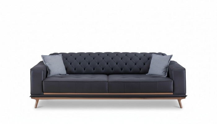 Sofa 4 Sëtzer Design Sofas Polster Textil Relax Sëtz Miwwelen Modern