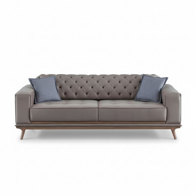 Sëtz 4-Sëtz Design Sofas Polster Gro Textil Relax Sëtz Miwwelen Modern