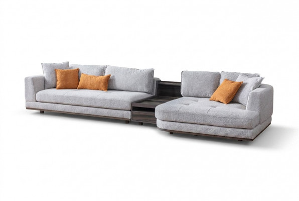 Exklusiv Eckcanapé L-Form Grom Wunnzëmmer Eckgarnitur Canapé Sofa Polster.