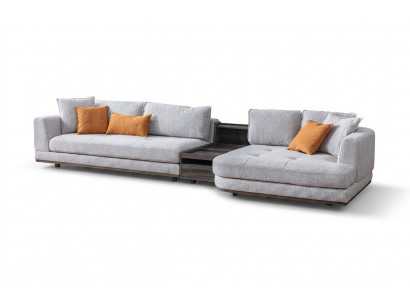 Exklusiv Eckcanapé L-Form Grom Wunnzëmmer Eckgarnitur Canapé Sofa Polster.