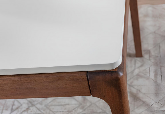 Couchtisch 110 x 76 Dësch Miwwelen Ariichtung Holzdëscher Modern Miwwelen