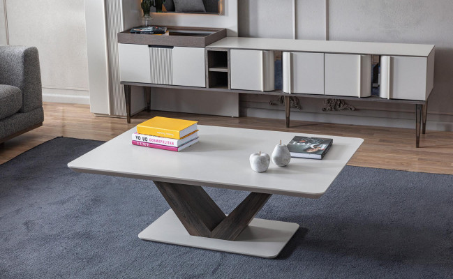 Couchtisch Luxus Design Holz Elegante Miwwelen Wunnzëmmer Dëscher Couchtischen