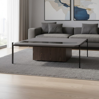 Modern Holz Couchtische rechteckeg Miwwel Design Wunnzëmmer Dësch Dëscher