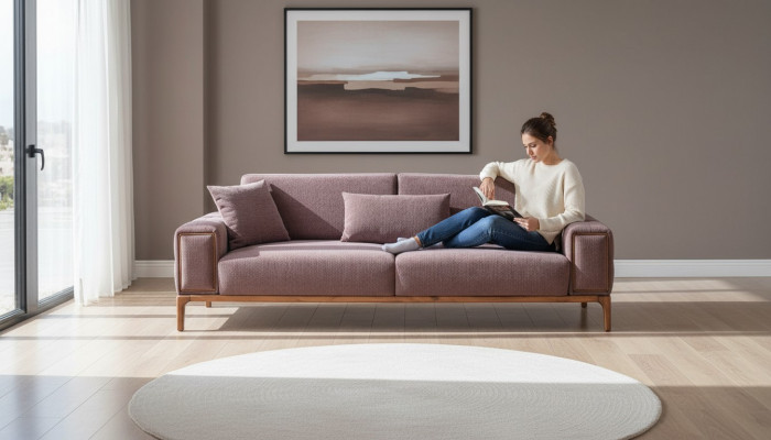 Modern Dräisëtzer Sofa Relax Sofa Luxus 3er Sofa Wunnzëmmer Couchen
