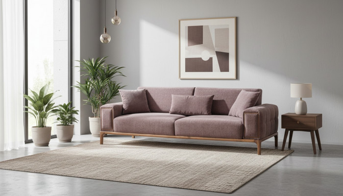 Modern Dräisëtzer Sofa Relax Sofa Luxus 3er Sofa Wunnzëmmer Couchen
