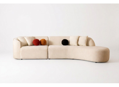 Designer wäisst Canapé Sofa Ecksofa L-Form Modern Miwwelen Wunnzëmmer Eckgarnitur