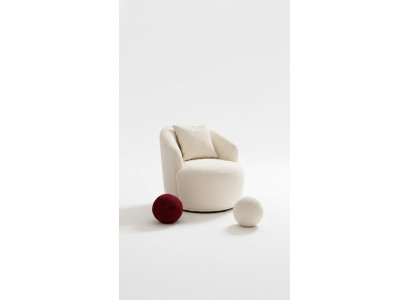 Fauteuil Modern Wäiss Wunnzëmmer Sëtzmooss Textil Design Miwwelen Lounge Club