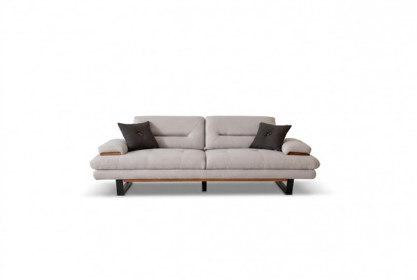 Luxus Canapé 3-Sëtzer Miwwelen Wunnzëmmer Designer 238cm Canapéë Sofas