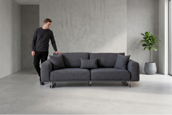 Modern Dräisëtz-Sofa Miwwelen am Wunnzëmmer Designer Luxus Couchen Ariichtung