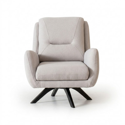 Fautteuil Modern Wäiss Wunnzëmmer Sëtzmiwwelen Textil Luxus Design Miwwel Lounge Club