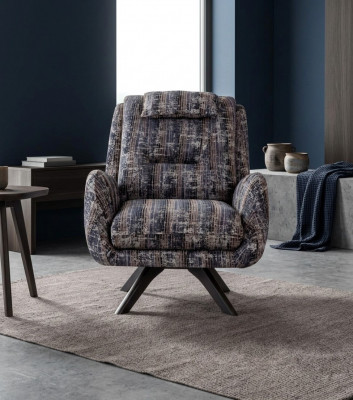 Sessell Modern Gro Livingraum Sëtzmooss Textil Luxus Design Miwwelen Lounge Club