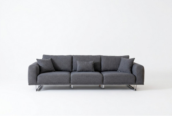 Sofa 4-Sëtz Relax Canapé Couchen Bettfunktioun Véiersëtzer Textil Sofas