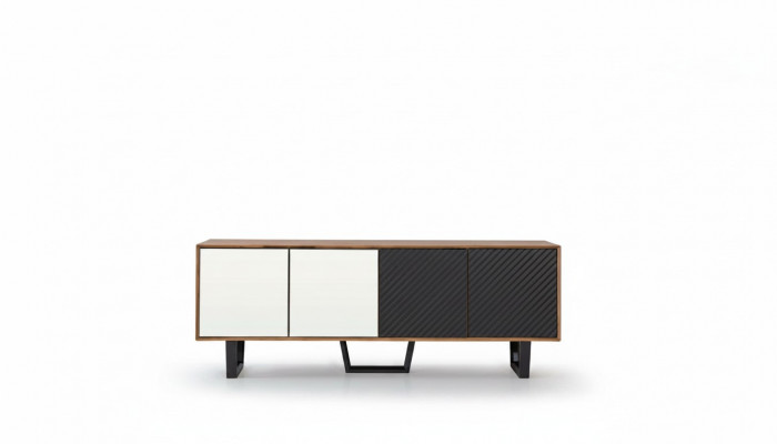 Modern Iesszëmmer Set Besteet aus 4-Stéck Sideboard mat 3x Spigel Neiheet