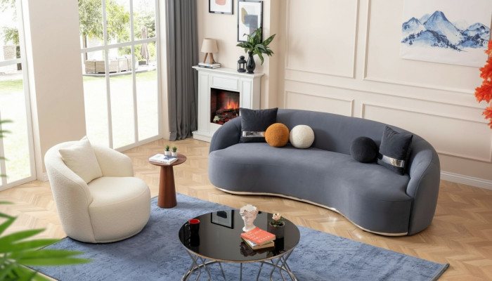 Designer Wunnzëmmer Set Sofa 2sei. Sofagarnitur 3+1 Souden Zitzgarnituren
