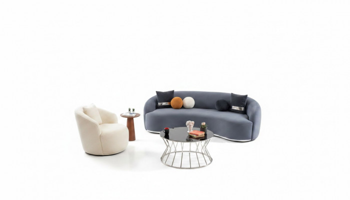 Designer Wunnzëmmer Set Sofa 2sei. Sofagarnitur 3+1 Souden Zitzgarnituren