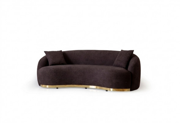 Designer Sofa 4 - Sëtzer Braun Faarf Neiheet am Wunnzëmmer Modern