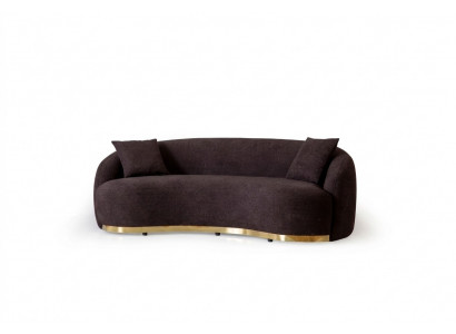 Designer Sofa 4 - Sëtzer Braun Faarf Neiheet am Wunnzëmmer Modern