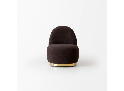 Sëtz Modern Braun Wunneng Textil Luxus Design Miwwel Lounge Club
