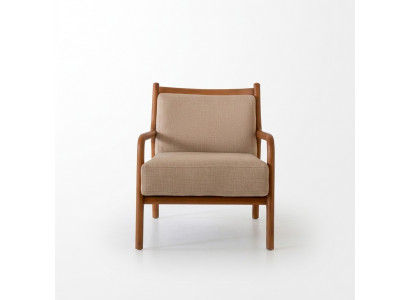 Moderne beige Fotel Schlofzëmmer Miwwelen Luxusdesign Polsterung Kënschtlechen Lieder