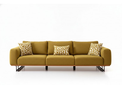 Italienesch Sofa Couch Polster 4 Sëtz Mëbel 270cm Textil Couchen Nei
