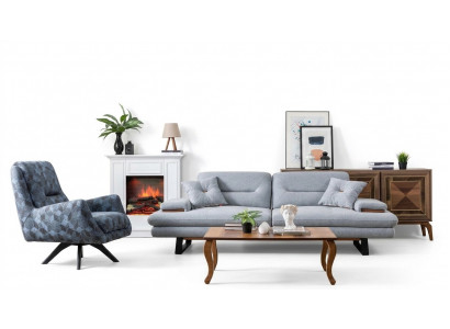 Modern Canapé-Set 3+1 Sëtzer Wunnzëmmer Luxus Gro Sofa-Set