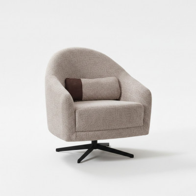 Moderne Sëtzgrau Lounge Club Wunnzëmmer Stil Polsterung Textil Einsëtzerei