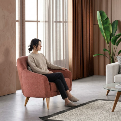 Luxus Fauteuil Stilvoll Miwwelen Wunnzëmmer Lounge Club Design Eenzelstull