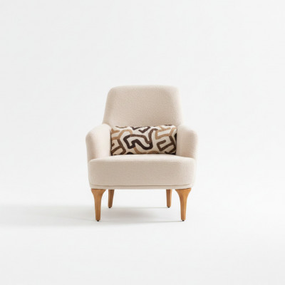 Design Still Beige Faarf Wunnzëmmer Holz Stilvoll Lounge Club Miwwelen