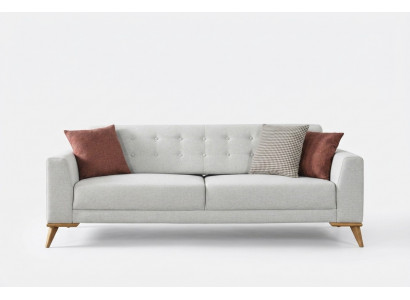 Luxus Sofa 3-Sëtzer Design Miwwel Stilvoll Wunnzëmmer Dräisëtzer Couch