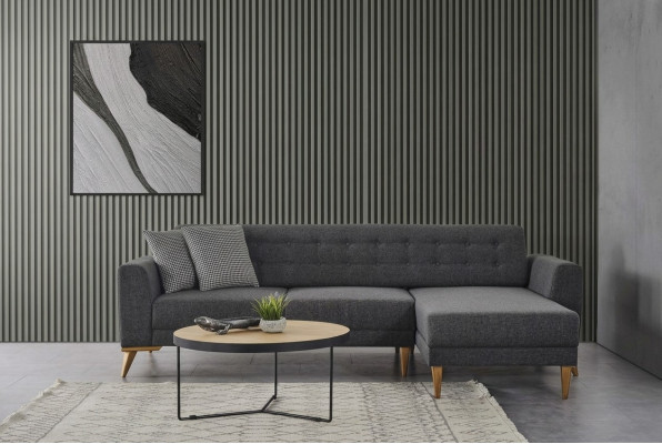 Luxus Ecksofa L - Form modern Gro Couch Designer Miwwelen Wunnzëmmer