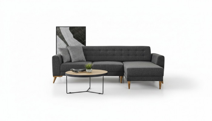 Luxus Ecksofa L - Form modern Gro Couch Designer Miwwelen Wunnzëmmer