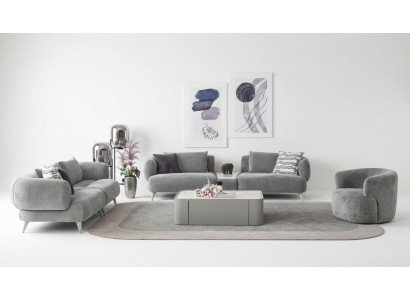 Couch Sofagarnitur 3+3+1 Sëtz Gro Sofa Luxus Miwwelen Wunnzëmmer Couchen
