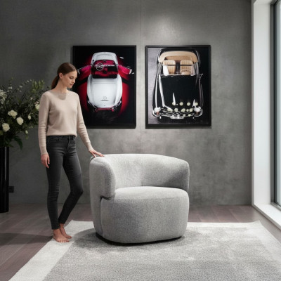 Design Sëtzgraff Luxus Miwwelen Wunnzëmmer Polster Textil Lounge Club