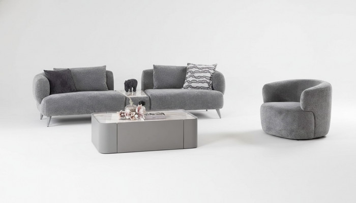 Luxus Wunnzëmmer Set 2tlg. Drésëtzole Sofasëtzel 3+1 Sofaspär Couchen