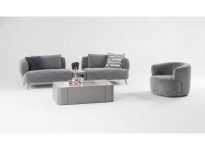Luxus Wunnzëmmer Set 2tlg. Drésëtzole Sofasëtzel 3+1 Sofaspär Couchen