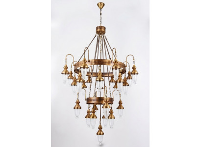 Hängeleuchte Kronleuchter Lampe Kristalllampe Plafonnière Luuchten 120x250