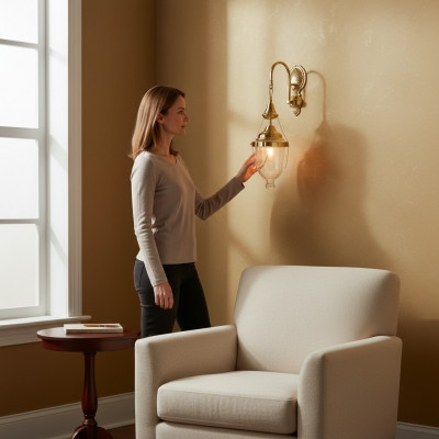 Luucht Kronluchter Lampe Lampen 26x54 Miwwel Design Plafongsliicht Luuchten