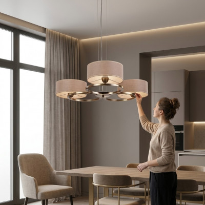 Plafongsliicht Modern Wandluucht fir Wunnzëmmer mat luxuriéiser Luucht.