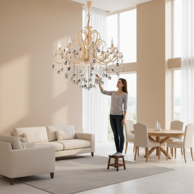 Antik Stil Luucht Lampe Ronn Luuchten Deckenluucht Krounluuchter 88x100