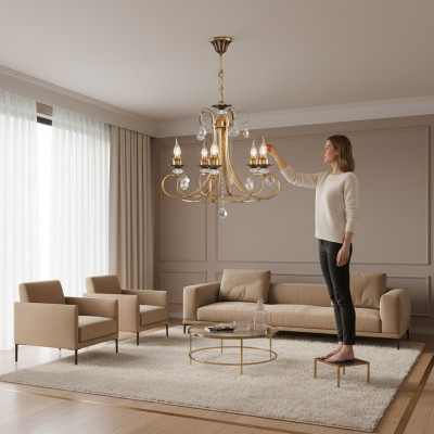 Krounluucht Kristall - Moderne Krounluucht schickt Interieur Luucht Luucht