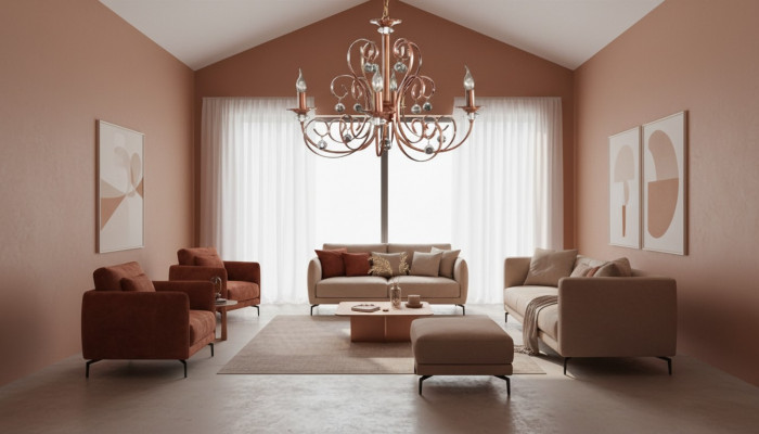 Lüster Wunnzëmmer Luxus Kronleuchter Deckenluucht Luuchten Lampe 69x70