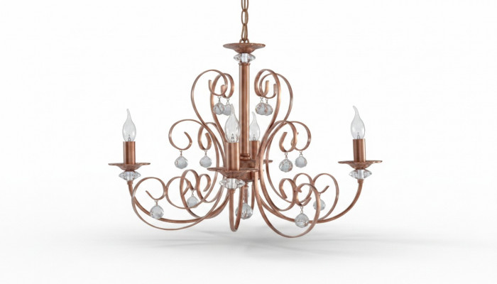 Lüster Wunnzëmmer Luxus Kronleuchter Deckenluucht Luuchten Lampe 69x70