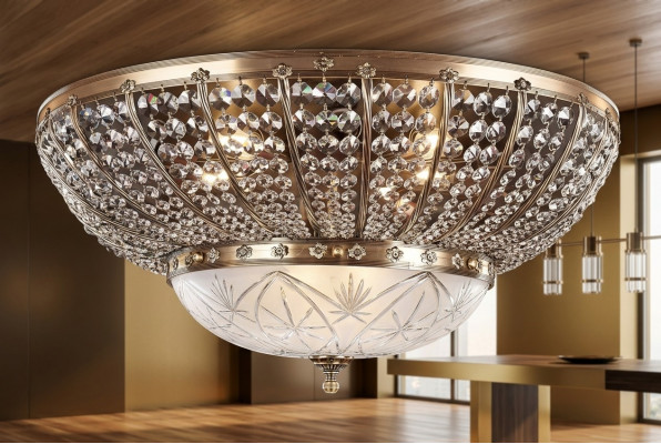 Krounluucht Lampe Hängeleuchte Luuchten Kristallluucht Plafongsliicht 100x40