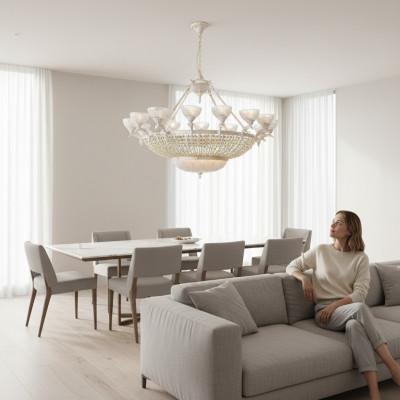 Kristallkrounluucht Moderne Krounluucht schicke Interieur nei