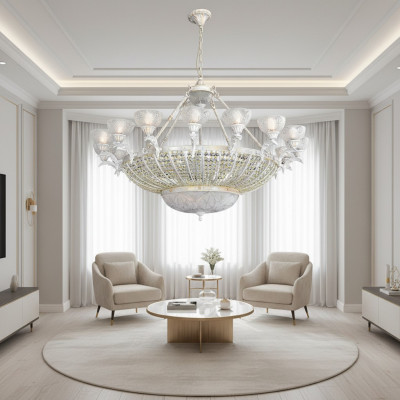 Kristallkrounluucht Moderne Krounluucht schicke Interieur nei