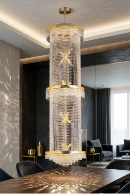 Suspensiounslampe Liichtkroun Luucht Plafongluucht Luuchten Kristallluucht 50x200