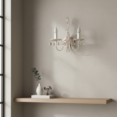 Wandlampe Interieur Kristall Korridor Luucht no Heem Luucht Schlofzëmmer