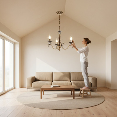 Krounleuchter Modern Hänkeffekter Krounleuchter am Wunnzëmmer Luxus Neien