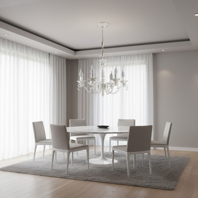 Krouneliichter Modern Häneliicht Plafongsliicht Luxus Luucht Kristall