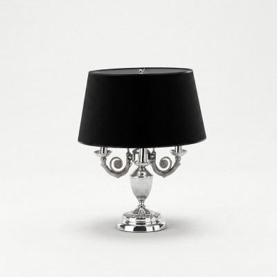 Dëschlampe mat schwaarzem Schierm Luucht Dëschluucht Dëschtlampen Luucht